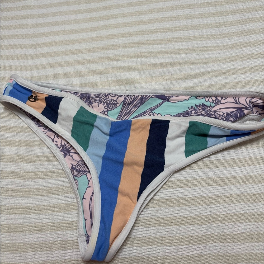 Striped Multicolor Bikini Bottom